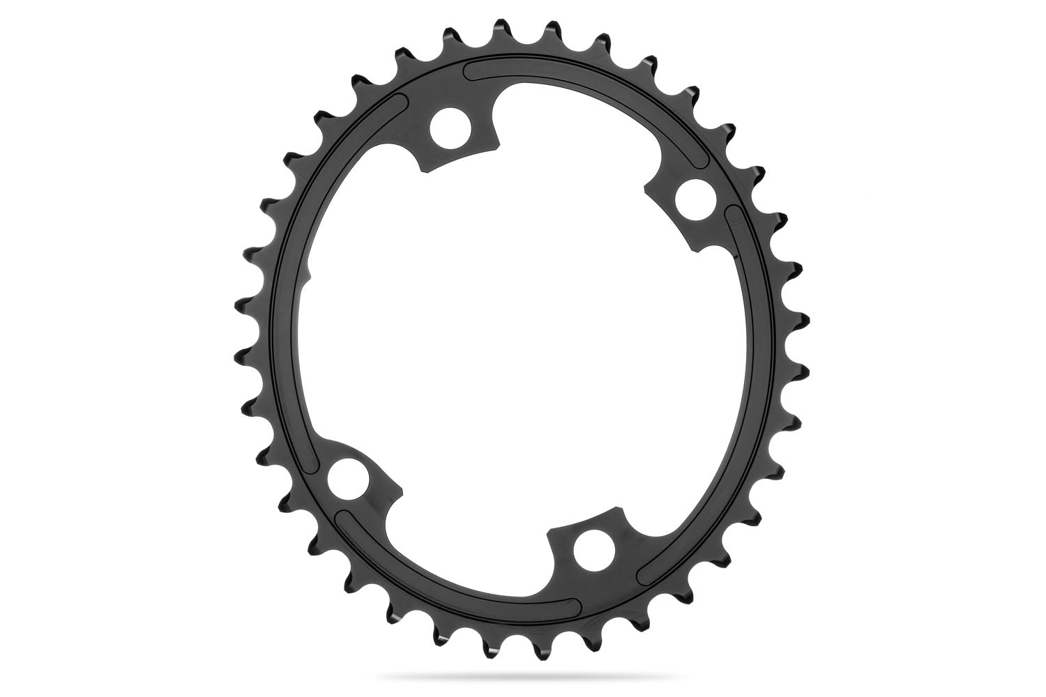 Absolute Black Chainrings - Premium Oval 9100