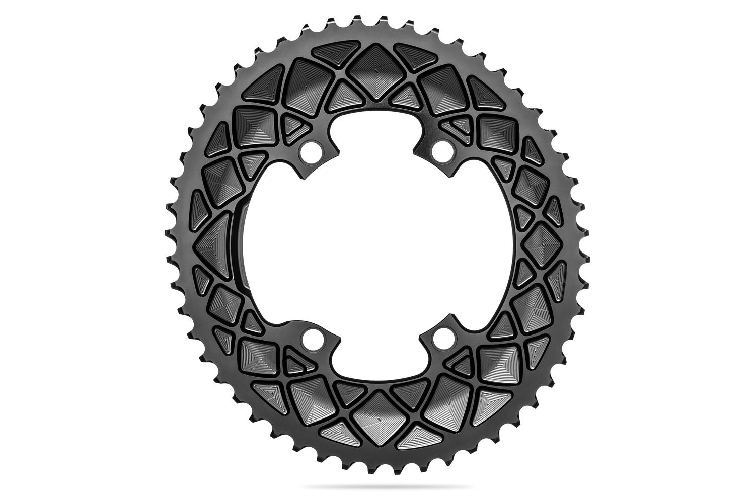 Absolute Black Chainrings - Premium Oval 9100